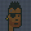 Dot Punk #628 inspired by the cryptopunks, the first NFT on the Ethereum blockchain