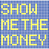 Show me the money (Yellow on Blue) Dot painting by Dimitri Likissas