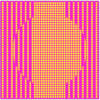 Aberration, Yellow on Pink by Dimitri Likissas