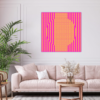 Aberration, Yellow on Pink by Dimitri Likissas on interior wall