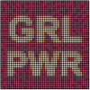 Girl Power - Text Art - Dot Painting by Dimitri Likissas