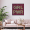 Girl Power - Text Art - Dot Painting by Dimitri Likissas on interior wall