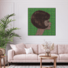I Know What I Want - dot painting by Dimitri Likissas on interior wall