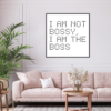 I am not bossy I am the boss dot painting by Dimitri Likissas on interrior wall