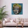 Marilyn Blue by Dimitri Likissas inspired by Andy Warhol