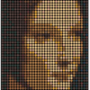 Portrait of a lady - dot painting by Dimitri Likissas