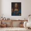 Salvator Mundi - Dot Painting by Dimitri Likissas on interior wall