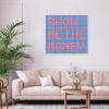 Show me the money red on blue by Dimitri Likissas