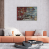 Vibrant Reflections by Dimitri Likissas on interior wall